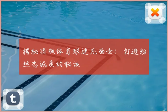 揭秘顶级体育球迷见面会：打造粉丝忠诚度的秘诀